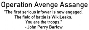 Quote about infowar and WikiLeaks by John Perry Barlow.