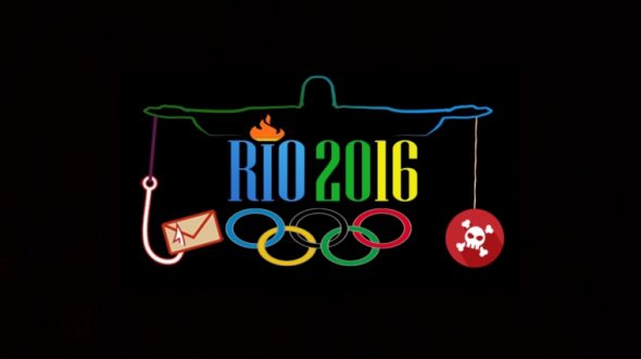 Colorful logo for the Rio 2016 Olympics featuring a stylized depiction of Christ the Redeemer and various symbols.