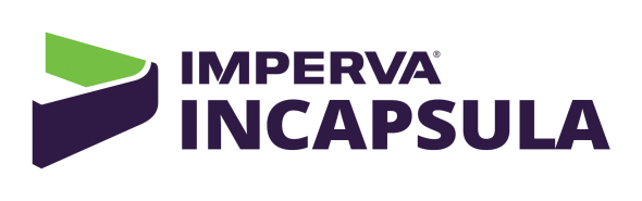 Logo of Incapsula,featuring a stylized representation with text and a green triangular shape.