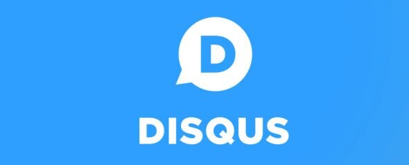 Logo of Disqus with a blue background and a speech bubble containing the letter D.