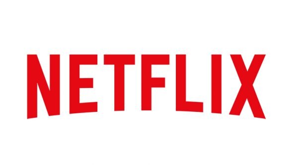 Logo of Netflix in bold red letters on a white background.