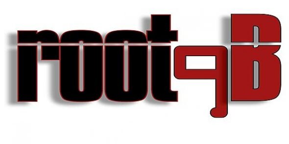 Logo featuring the word 'rootqb' with a stylized design in red and black.