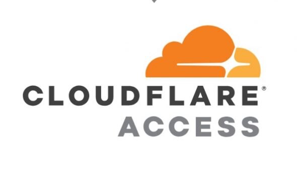 Logo of Cloudflare Access featuring a stylized cloud and the brand name.