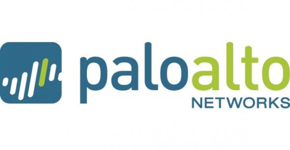 Logo of Palo Alto Networks,featuring a stylized design with blue and green colors.