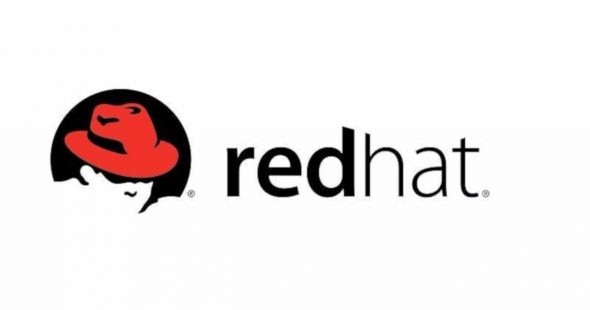 Logo of Red Hat featuring a silhouette of a person wearing a red hat.