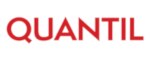 Logo of Quantil in red letters.