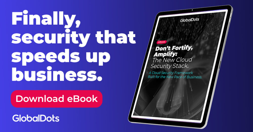 An advertisement for a cloud security eBook from GlobalDots.