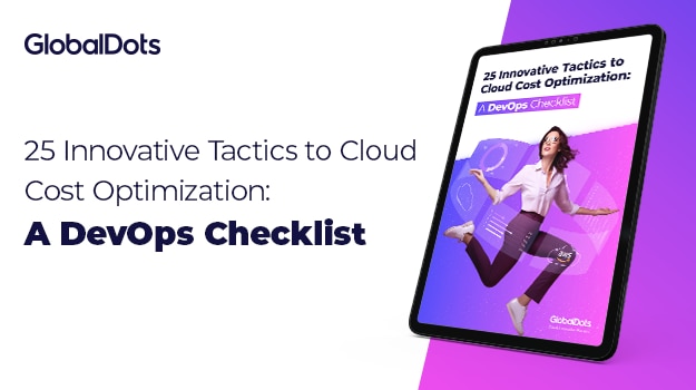 Promotional graphic for a DevOps checklist on cloud cost optimization.