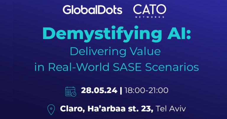 Event announcement for 'Demystifying AI' in Tel Aviv, 28.05.24.