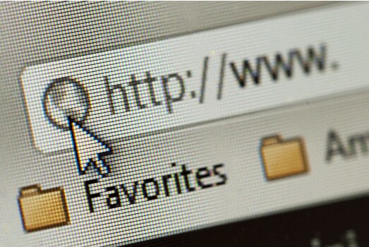 Close-up of a web browser's address bar with a cursor hovering over the URL input field.