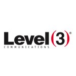 Logo of Level 3 Communications featuring the name with a stylized '(3)'.